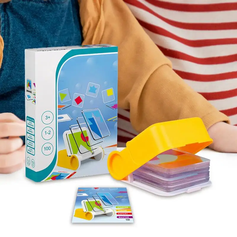 Geometria quebra-cabeças padrão blocos jogo de mesa forma colorida padrão quebra-cabeça brinquedos para escolas viajando creche
