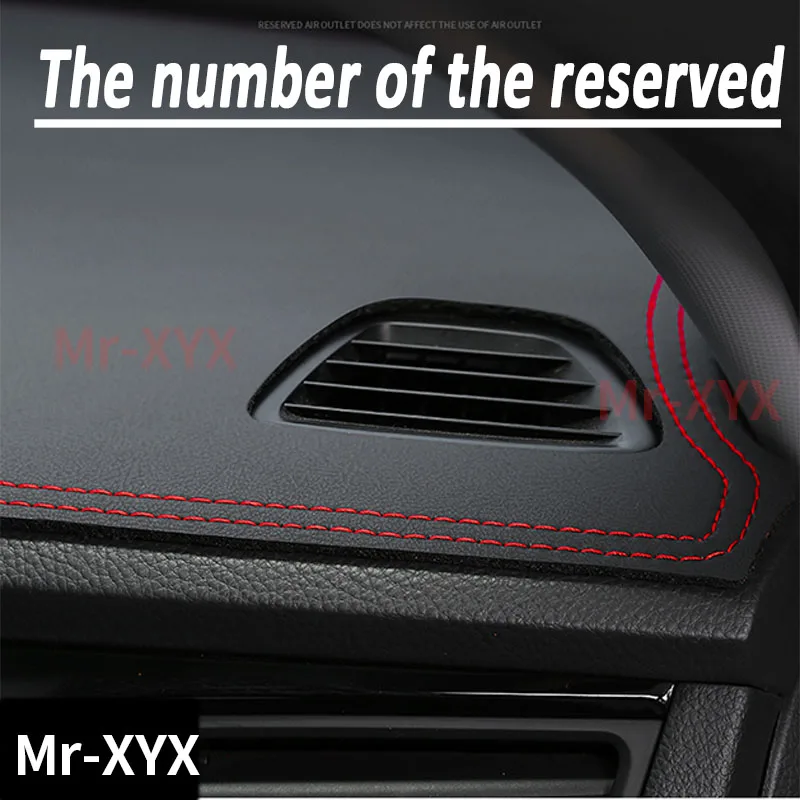 For GEELY COOLRAY 2021 2022 Accessories Car Dashboard Cover Mat Artificial leather Sun Shade Pad Instrument Panel Carpet - Image 3