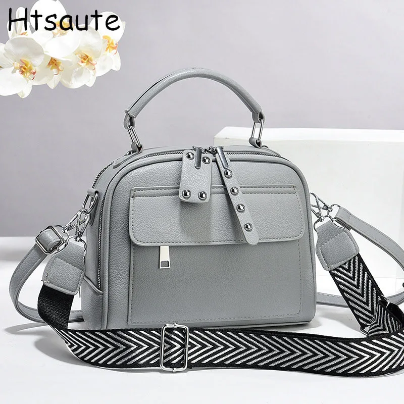 

Fashion Wide Strape Women Crossbody Bags PU Leather Clutch Single Shoulder Bag Casual Large Capacity Simple Female Handbags Tote