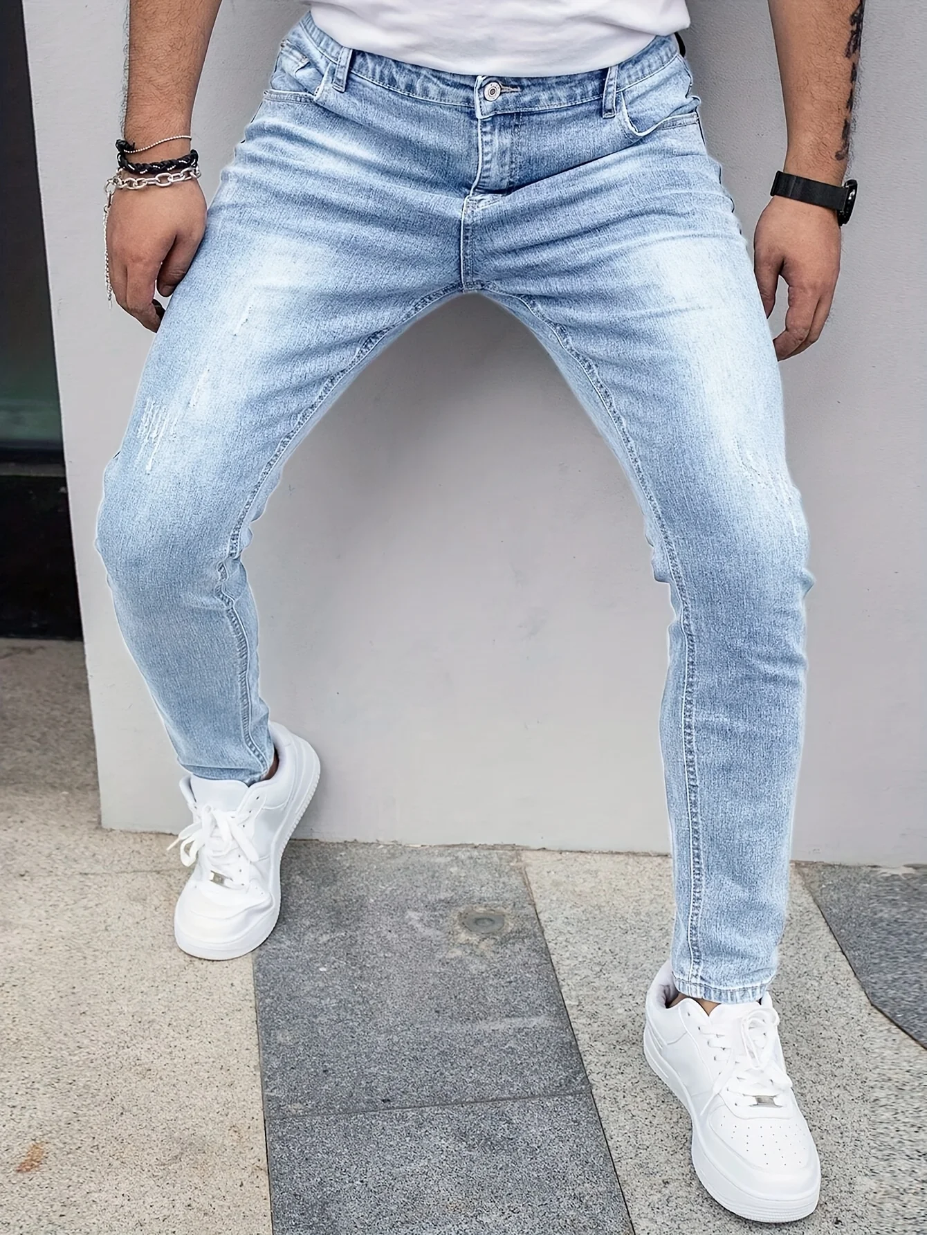Thumbnail 2 - #60 Latest Mens Washed Denim Jeans Offers