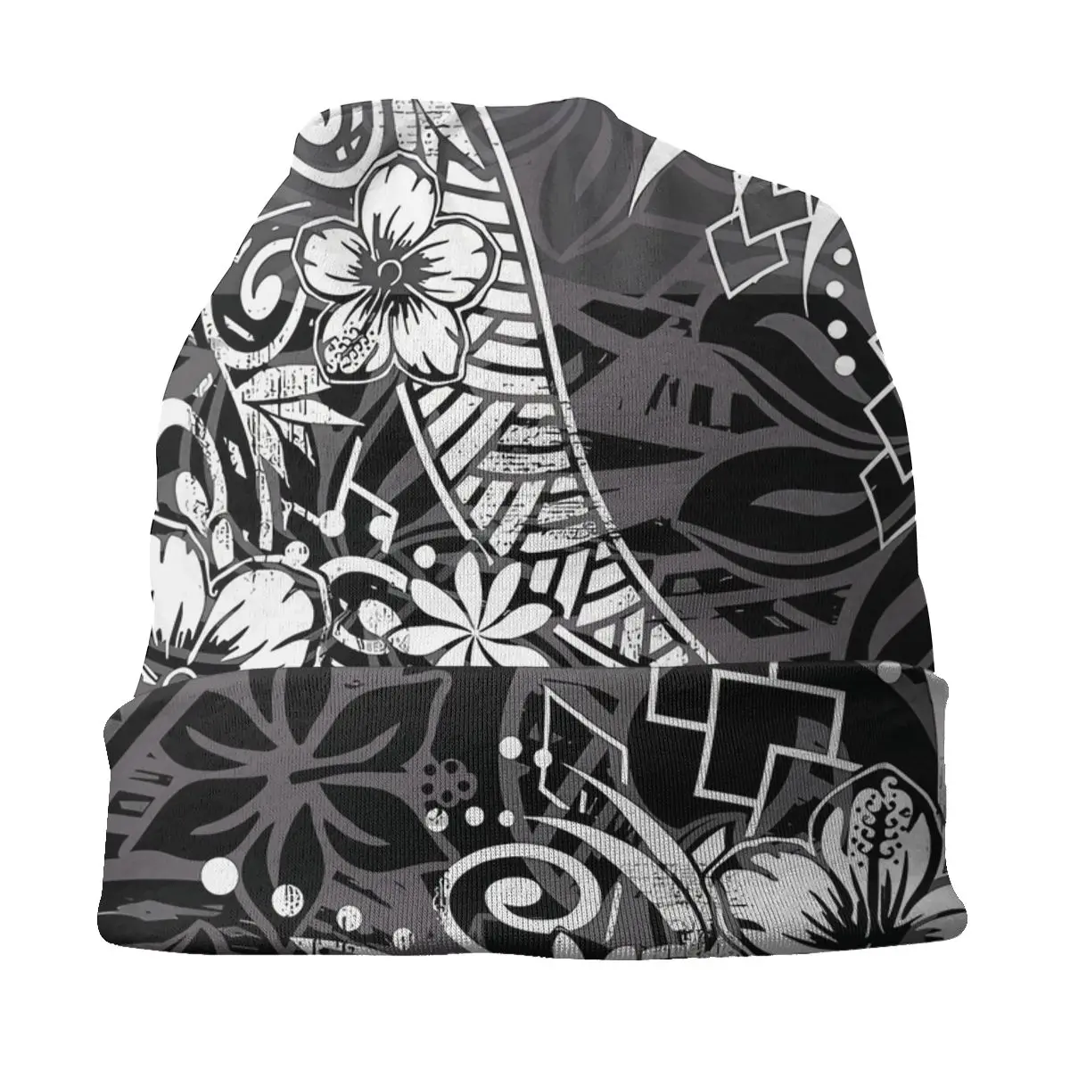 Samoan Thin Skullies Gorros Bonés para homens e mulheres, angustiado polinésio tribal threads chapéu, esporte esportes Bonnet