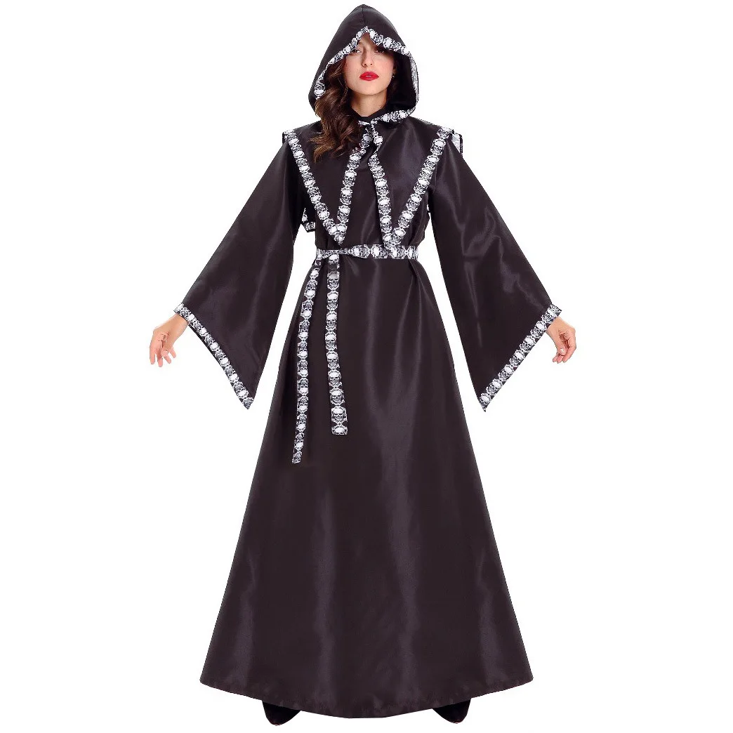 loween Costume Lady Gioco di ruolo Mantello con teschio Morte Dio della Dea Abbigliamento da palcoscenico etnico da donna Primavera Estate Nuovo arrivo
