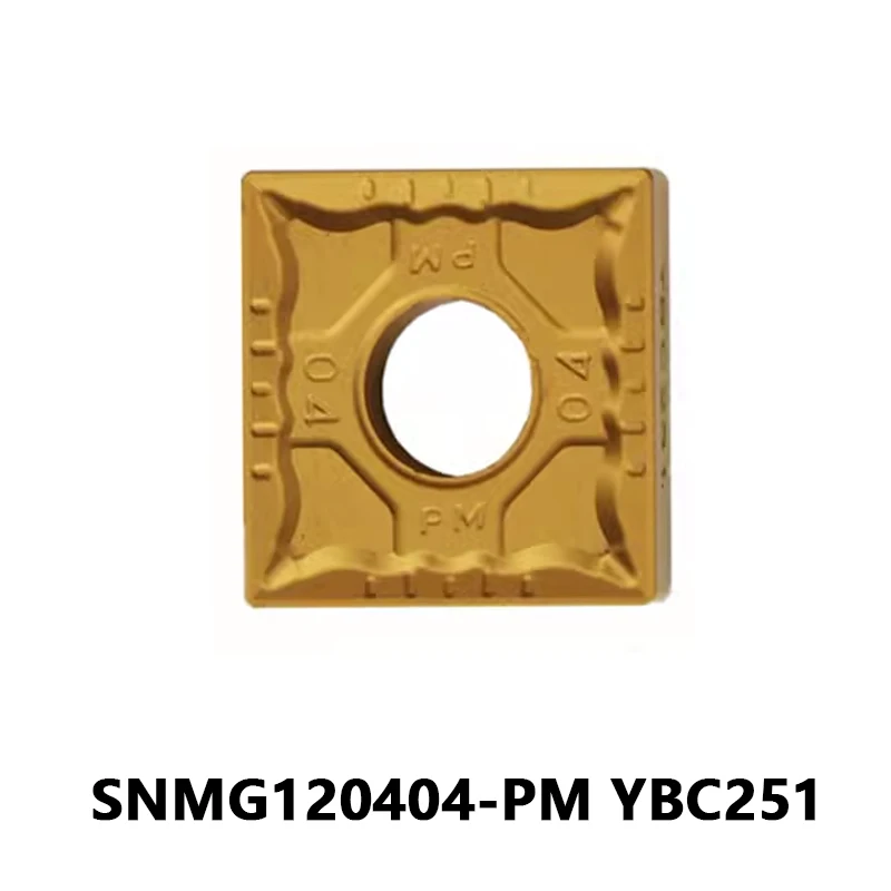 

SNMG120404 PM YBC251 CNC Carbide Inserts for Medium to Light Interrupted Cutting Metal Lathe Cutting Tool for Steel Machine SNMG