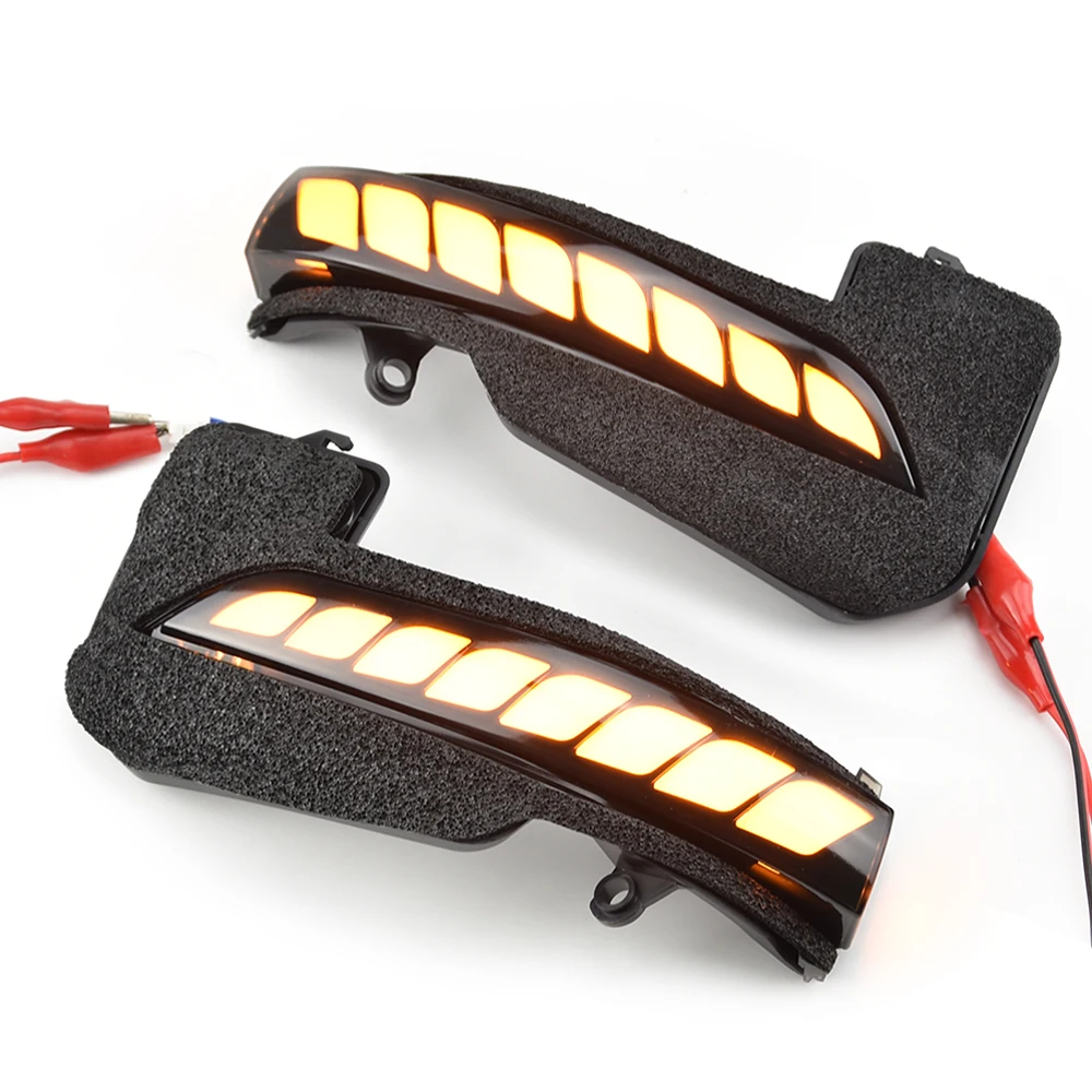1Pair Side Rear View Mirror LED Dynamic Turn Signal Light For Toyota Hilux Revo Fortuner Innova 2016 2017 2018 2019 2020 2021
