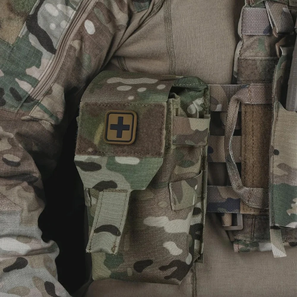 

Тактический комплект травм NOW, набор для выживания в первой помощи, камуфляжный, для кемпинга, охоты, рыбалки, медицинский чехол IFAK, поясная сумка Molle с быстрым вытяжкой