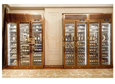 High quality Wall Mounted Built-in Different Size Customized OEM Design Display Wine Cellar