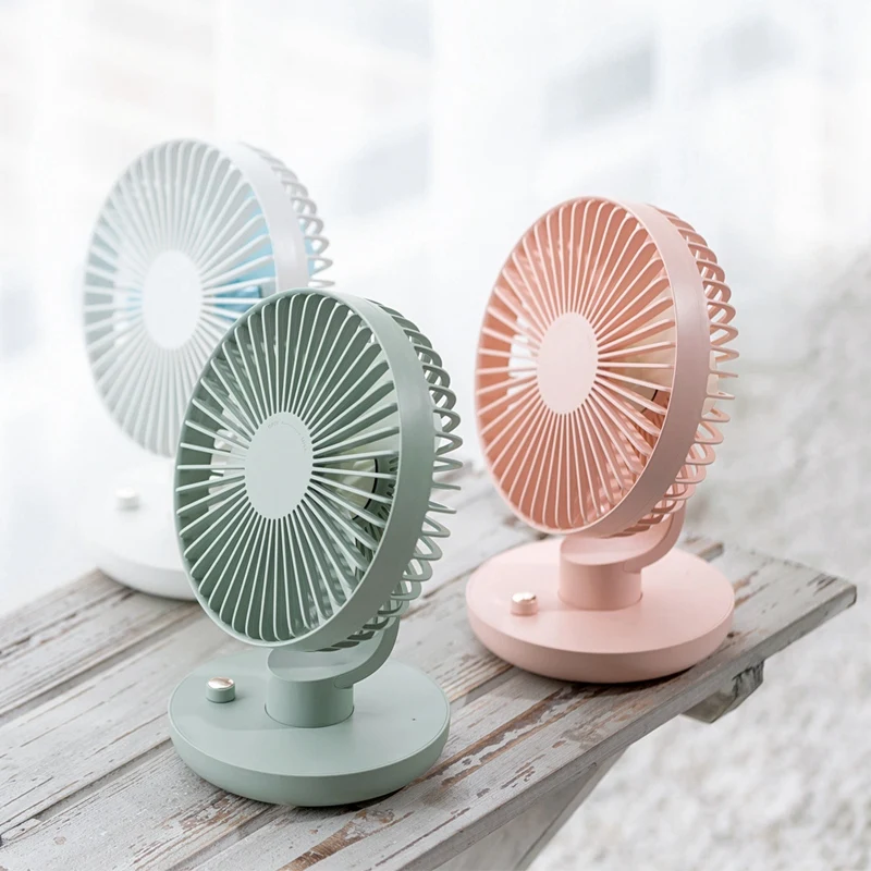 Ventilateur électrique portable à charge USB, climatiseur, refroidisseur, bureau d'été, table, tête secouante automatique