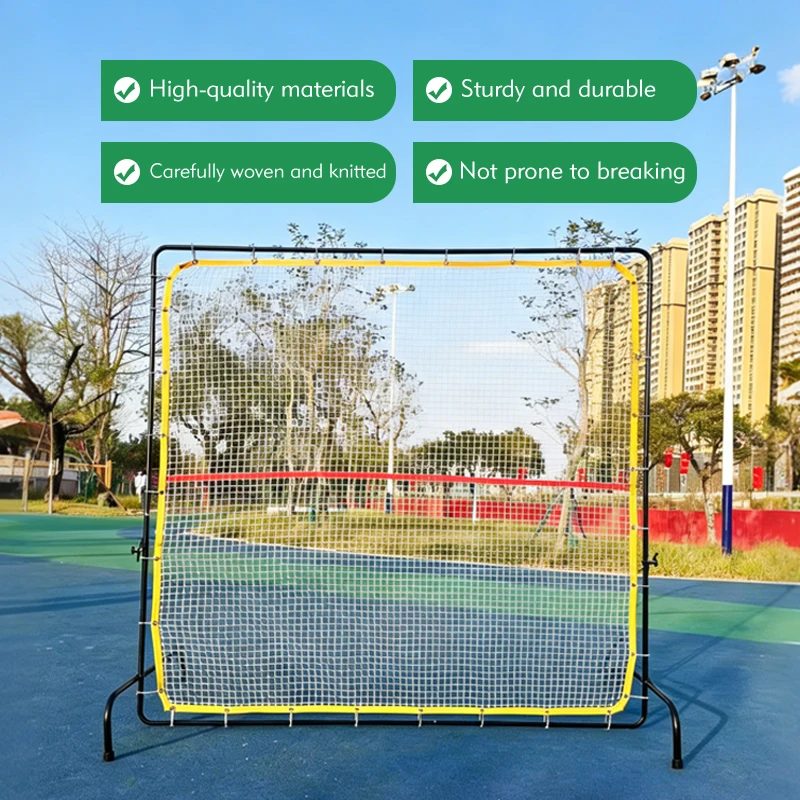 Tennis Trainer Net, Portable Steel Frame Practice Equipment, Easy Setup for Backyard Training, 12x6 Feet Regulation Size