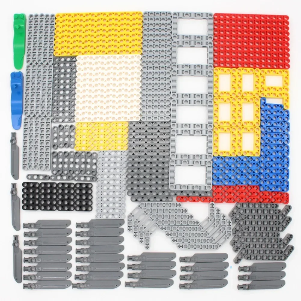 High-Tech MOC Bulk Technical Parts Pin Beam Liftarm Axle Connector Panel Gear Building Blocks Bricks Car Motorcycle Set Toys