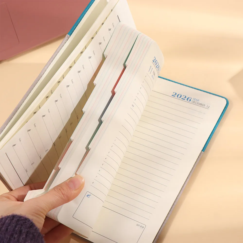 365 Days 2026 Schedule Planner Notepad English Thick Paper To-do List Notebook Efficiency Wear-resistant