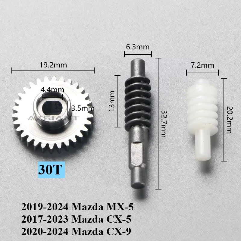 Compatibel met Mazda CX-5 CX-9 MX-5 Auto-onderdelen Automatisch opklapbaar Achteruitkijkspiegel Zijspiegel Actuator Module en versnellingsset 30T Reparatieset