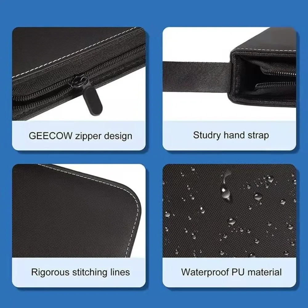 400 Pockets Card Binder Holder with 50 Sheets Durable Card Book Binders Carbon Fiber PU Leather Rigid Card Holder