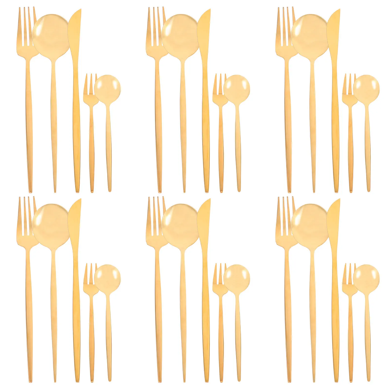 

1Set Stainless Steel Cutlery Set Silverware Fork Spoon Knife Flatware Steak Dinner Party Kitchen Supplies Reusable Utensils Home