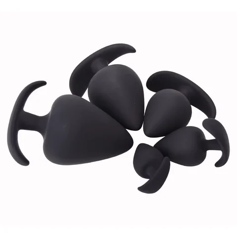 Premium Silicone Anal Plug Butt Plug  Adult Sex Toy Anal Trainer Kit for Prostate Massage Anal Stretching Beginner