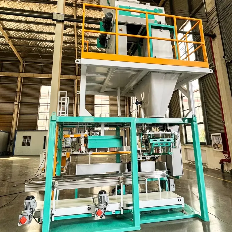 Heavy Woven Bag Vertical 25kg 50kg Soybeans Potato Weighing Filling Packing Machine