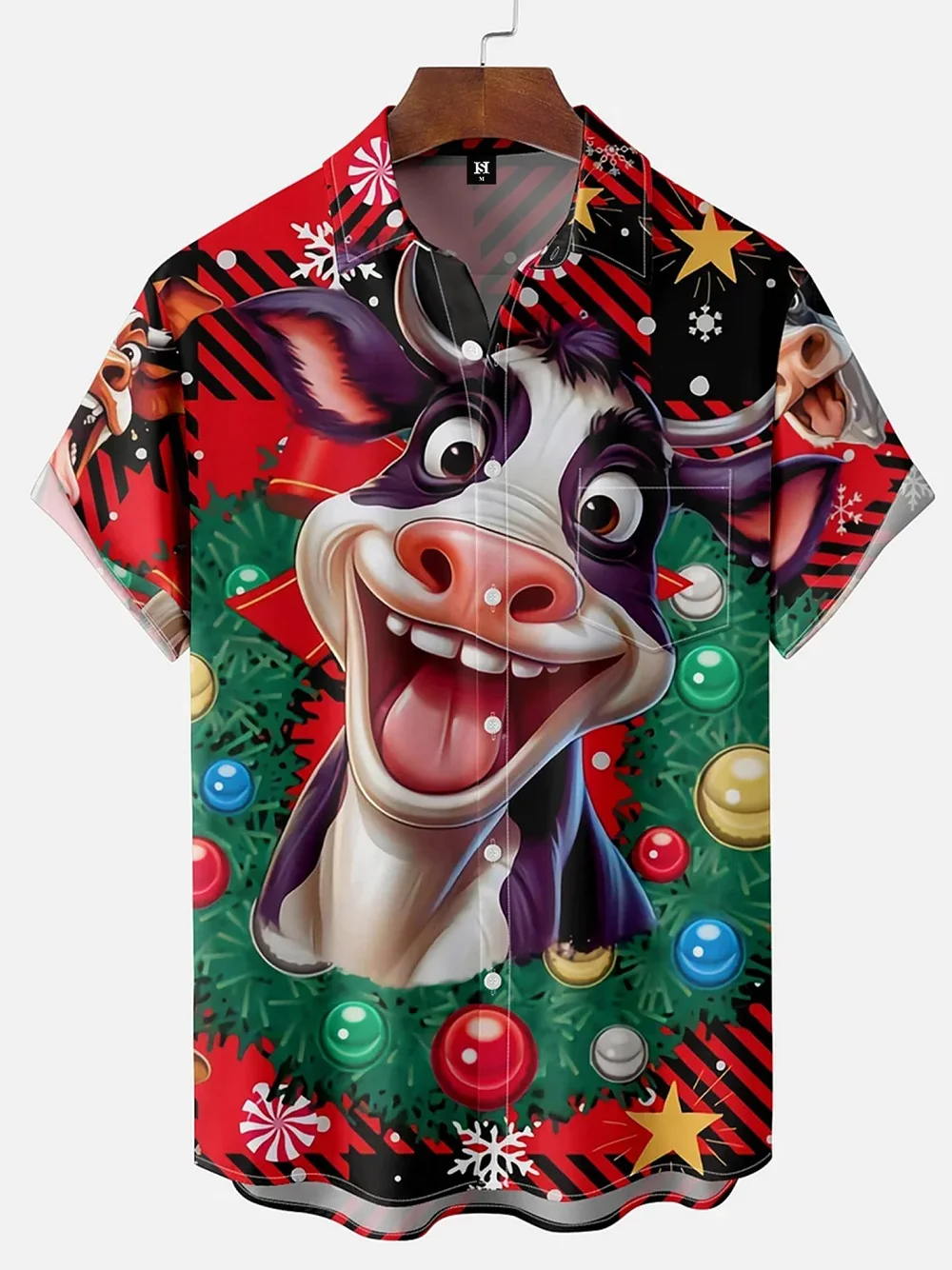 Camisas hawaianas de flamenco para hombre, blusa de moda con estampado 3D de hojas tropicales para playa y verano, Tops de vocación de manga corta