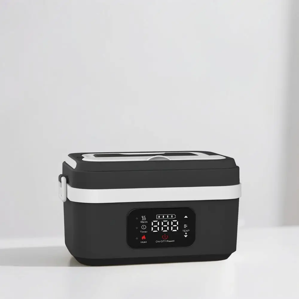 Portable Electric Food Warmer Cordless Lunch Bento Box Stainless Steel Container For Work School Meal Storage