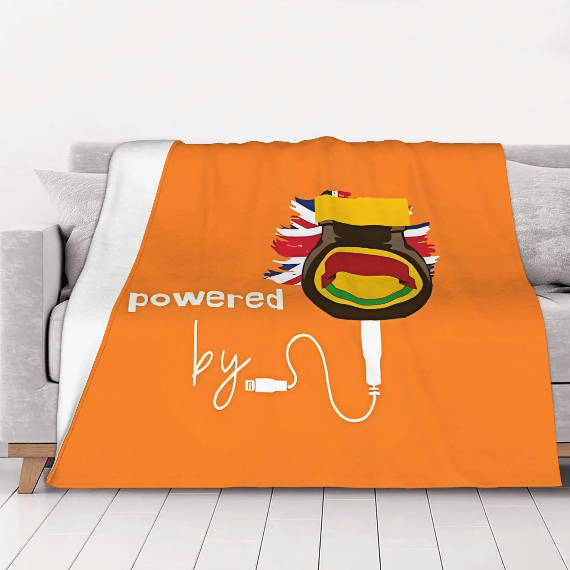 1PC home Cute Room Decor Powered Blanket Throw Blanket Marmite Novelty Warm Blanket All Season
