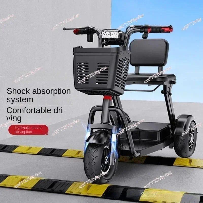 Elderly Scooter Electric Tricycle Battery Car Can Lift Chargable Lithium Battery Foldable and Portable Adult Electric Motorcycle