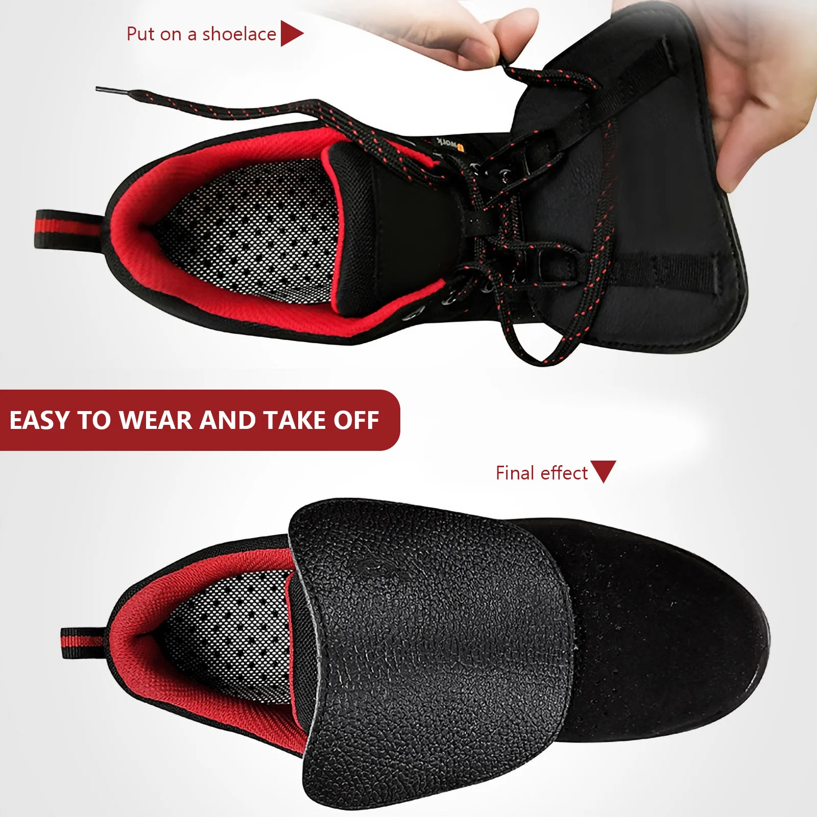 

1 Pair Safety Shoes Covers for Workshop Welding Work Boots Portable Footwear Attachment Protector Outdoor Indoor Use