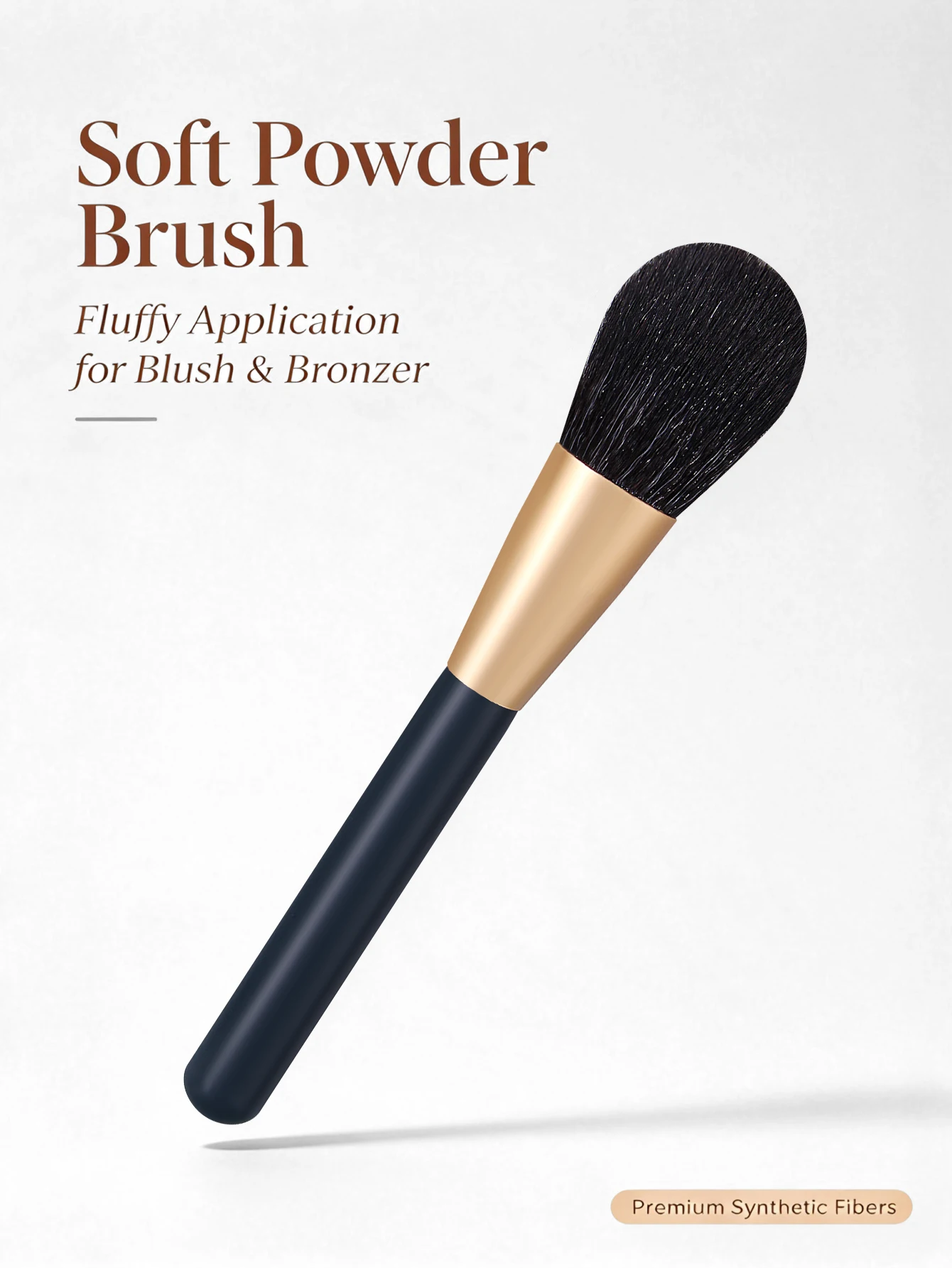 Soft Fluffy Blush Brush Premium Synthetic Fiber Face Makeup Brush for Blush Bronzer Highlighter Setting Powder Cosmetic Tool