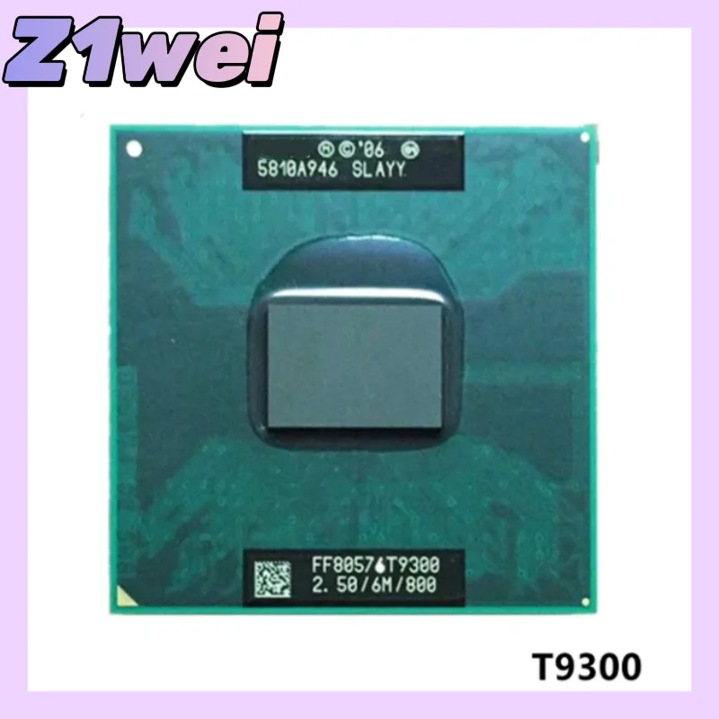 T9300 SLAQG SLAYY CPU Processor 6M 35W 2.5 GHz Dual-Core Dual-Thread Socket P PGA478 
