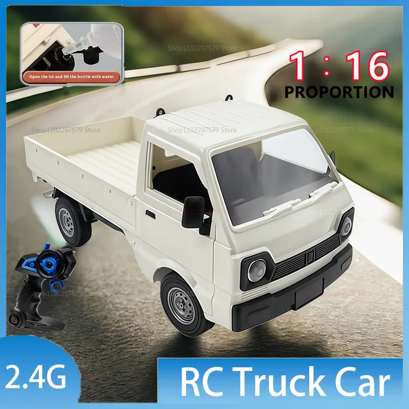 

KF21 Автомобиль с дистанционным управлением, масштаб 1:16, детский игрушечный дрифт, альпинистский грузовик с распылителем, светодиодные фонари, подарок для мальчиков, детей, парней