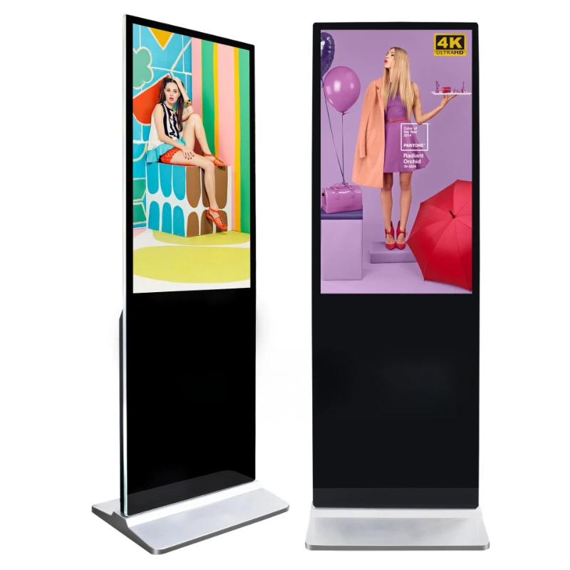 43/50/55/65/75 inch vertical advertising machine shopping guide touch inquiry advertising display