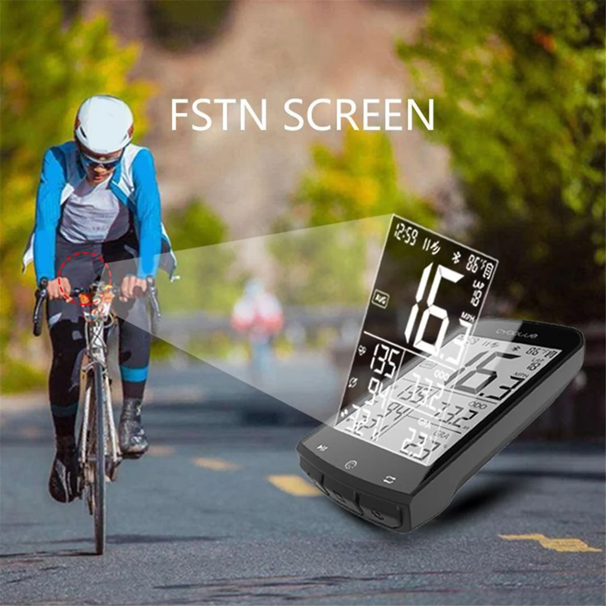 

2025+ M1 GPS Bike Computer Wireless Waterproof Speedometer Odometer ANT+ Bluetooth Cycling Bicycle Accessories