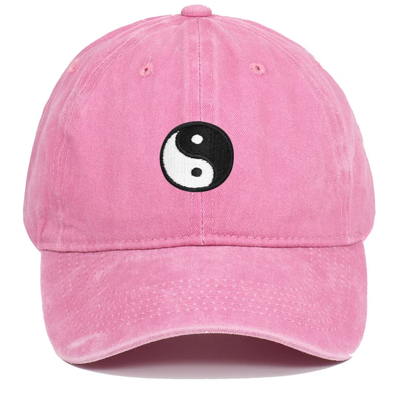 VERG Embroidered Bagua Yin-Yang Retro Baseball Cap - Adjustable Lightweight Breathable Streetwear Hat for Men & Women, Outdoor S