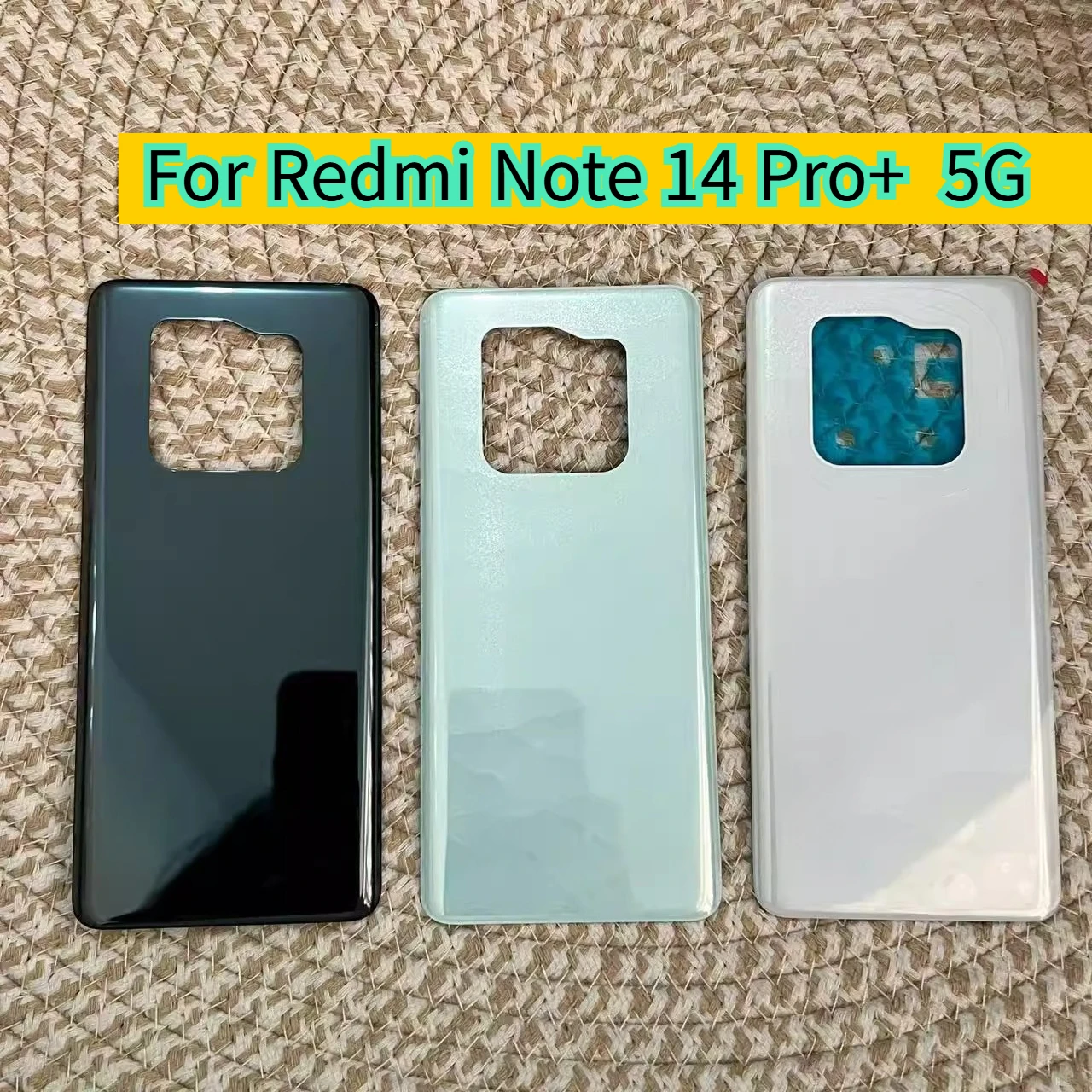 Rear Door Battery Cover Housing For Redmi Note14 Pro Plus 5G Back Cover with Adhesive Sticker Repair Parts