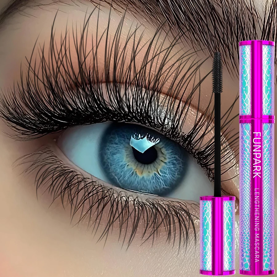 มาสคาร่า 5D สีดำ หนา ติดทนนาน กันน้ำ กันเหงื่อ เนื้อไหม ให้ดวงตาดูโต สวยแบบเกาหลี งอนงาม ของขวัญ