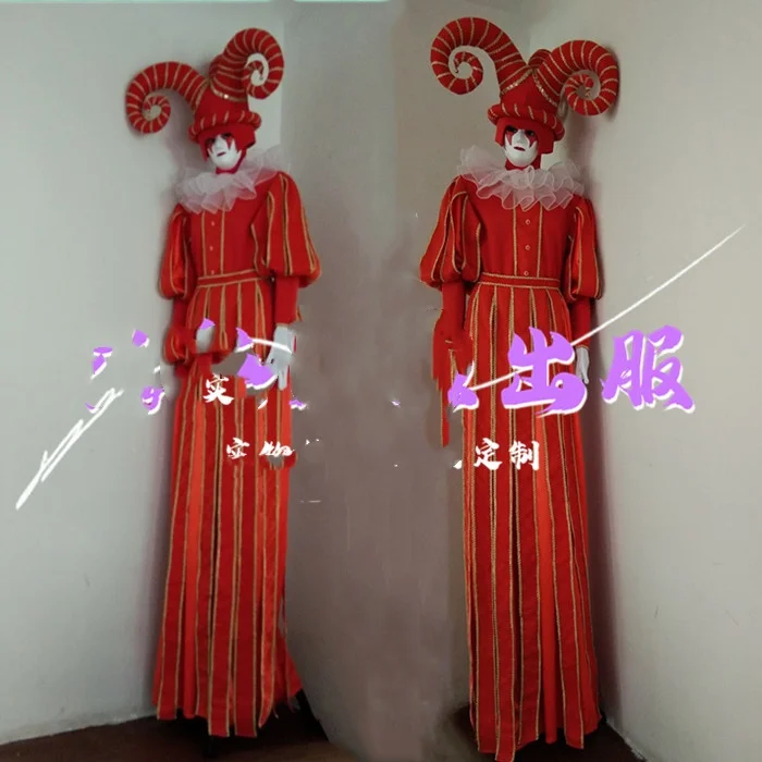 Shang Yan parade costume clown stilt costume