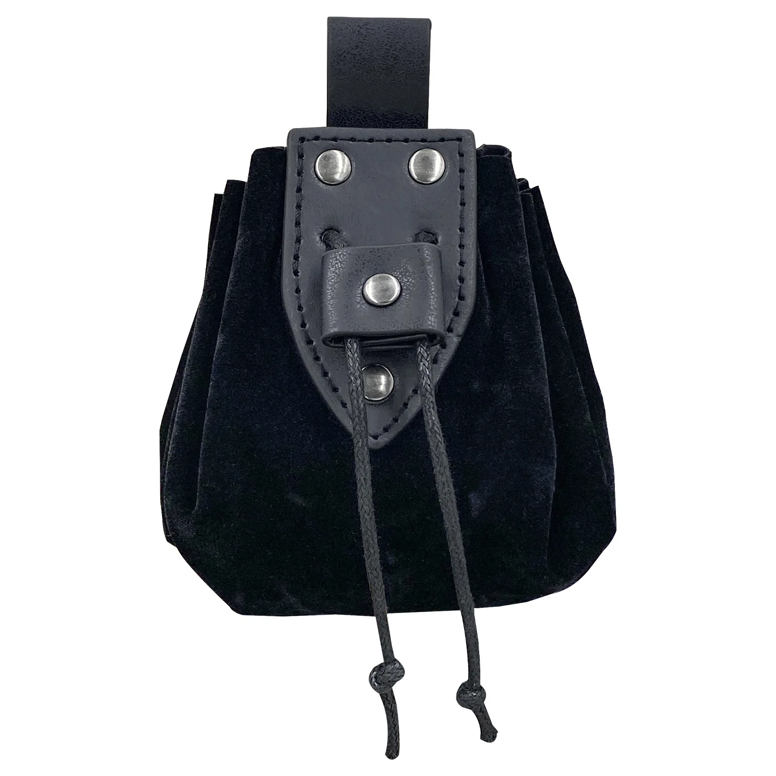 Medieval Vintage Money Pouch Bag Waist Ring Belt Costume Accessory Parts For Men Women Viking Leather Drawstring Bag Coin Purse