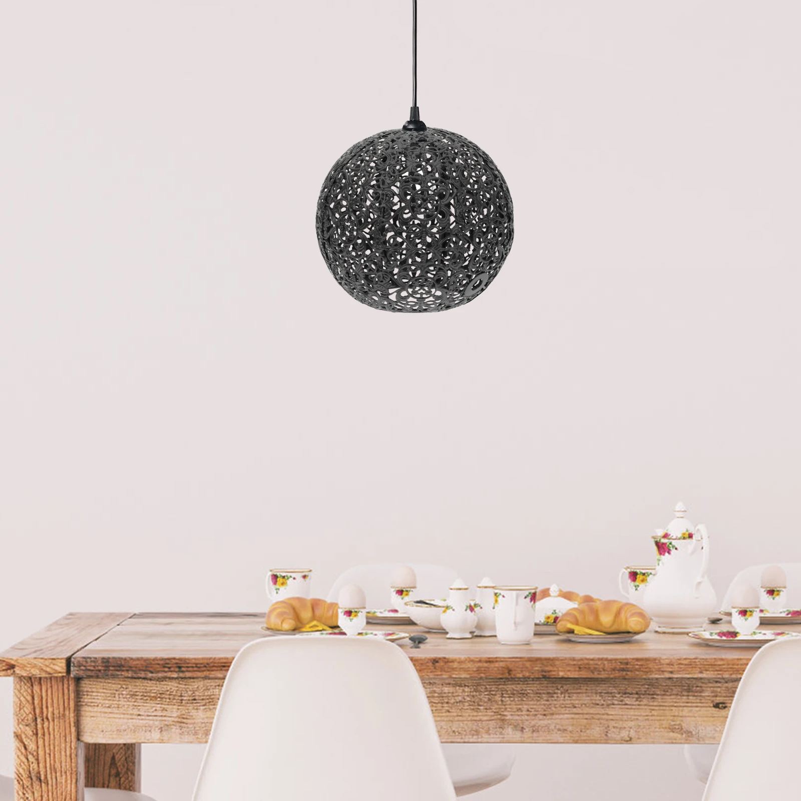 

Metal Lampshade Light Cover Home Decor Simple Style Bedroom Living Room Dust Protection Easy Install Remove Practical Use Coffee