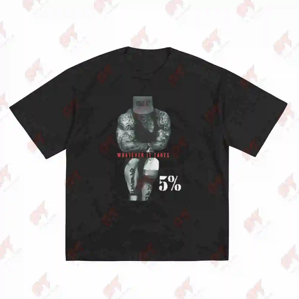 Rich Piana Whatever It Takes Short Sleeve Tee 100% Cotton T-Shirt