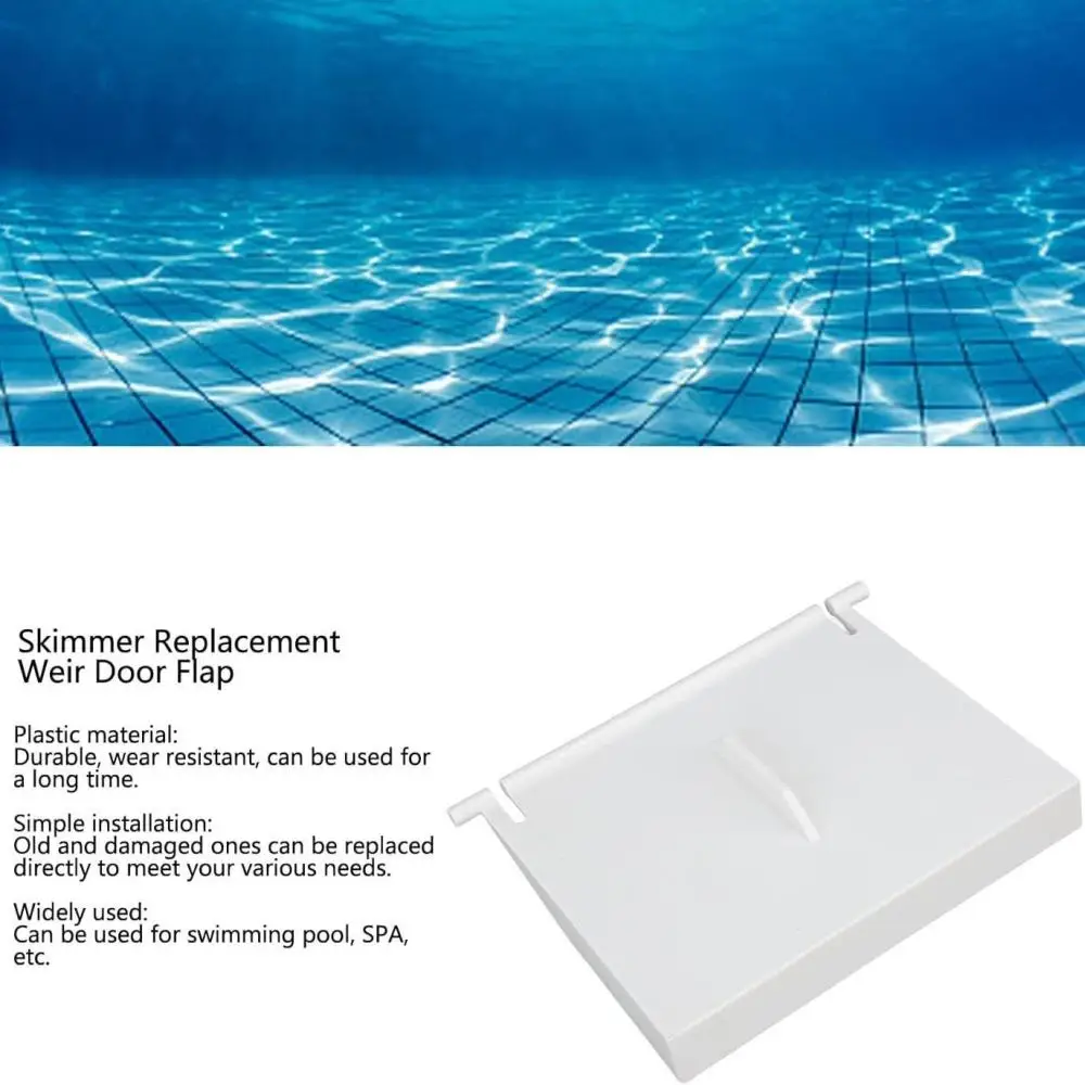 Replacement Weir Gate For Hayward 8926 Skimmer Flap Durable PVC Swimming Pool Cleaner Spare Parts Maintenance Components