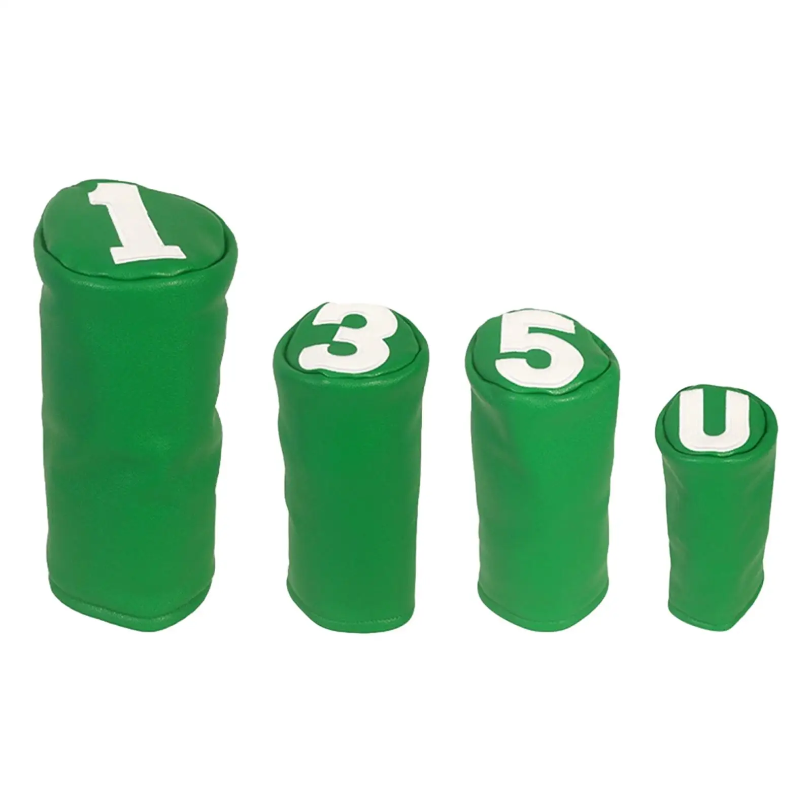 

Golf Wood Headcover Golf Club Head Cover Portable Lightweight Waterproof Cue Protect Case Premium PU Leather Velvet Lined