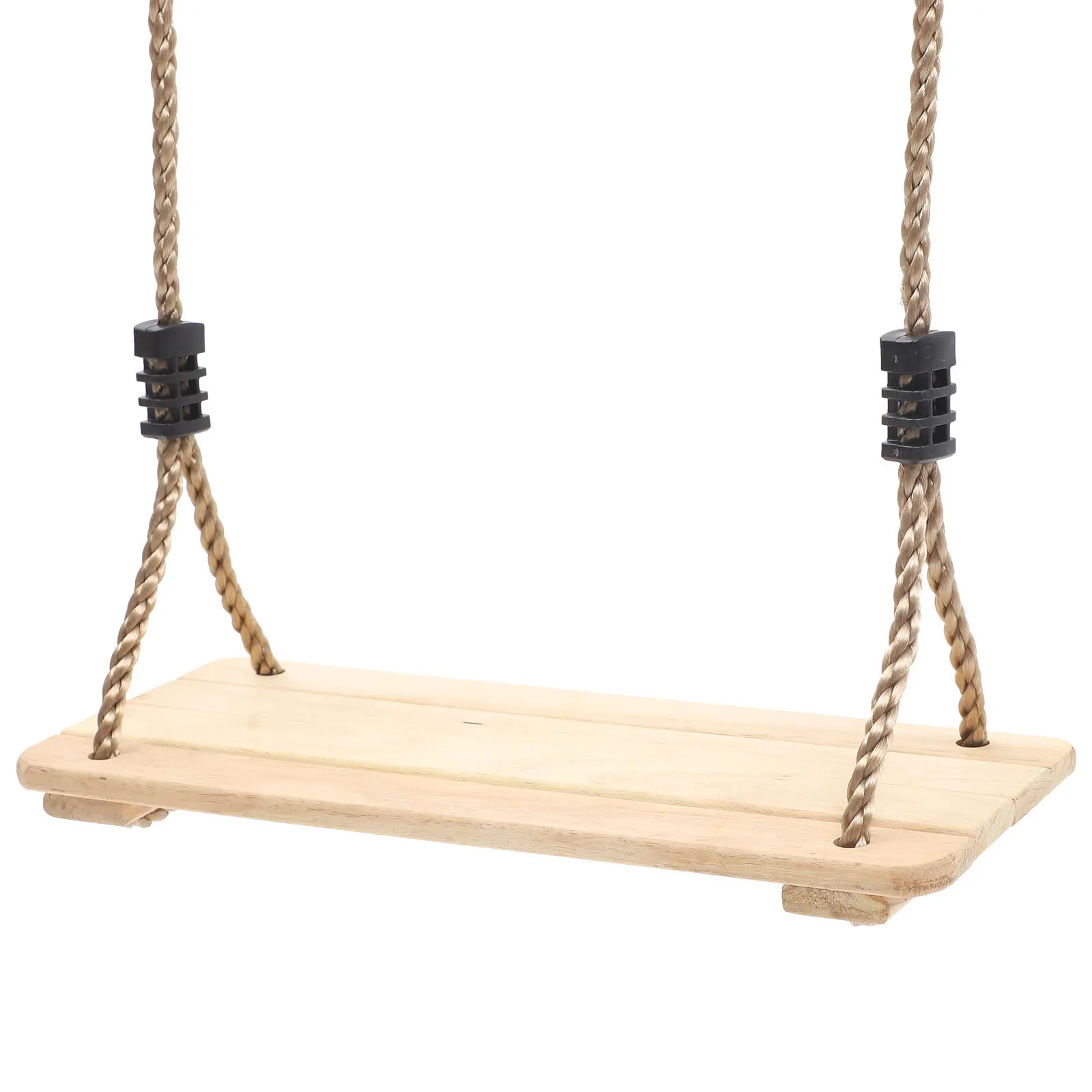 Chaise en bois de pin, siège suspendu en bois pour jardin intérieur et extérieur, balançoire en corde pour enfants, balançoire d'arbre décorative