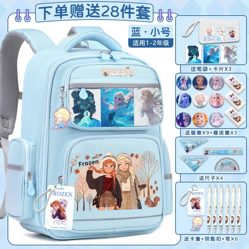 Disney Aixue Princess Student School Bag, Sac à dos étanche, Grande capacité, Décontracté, observateur, Nouveau