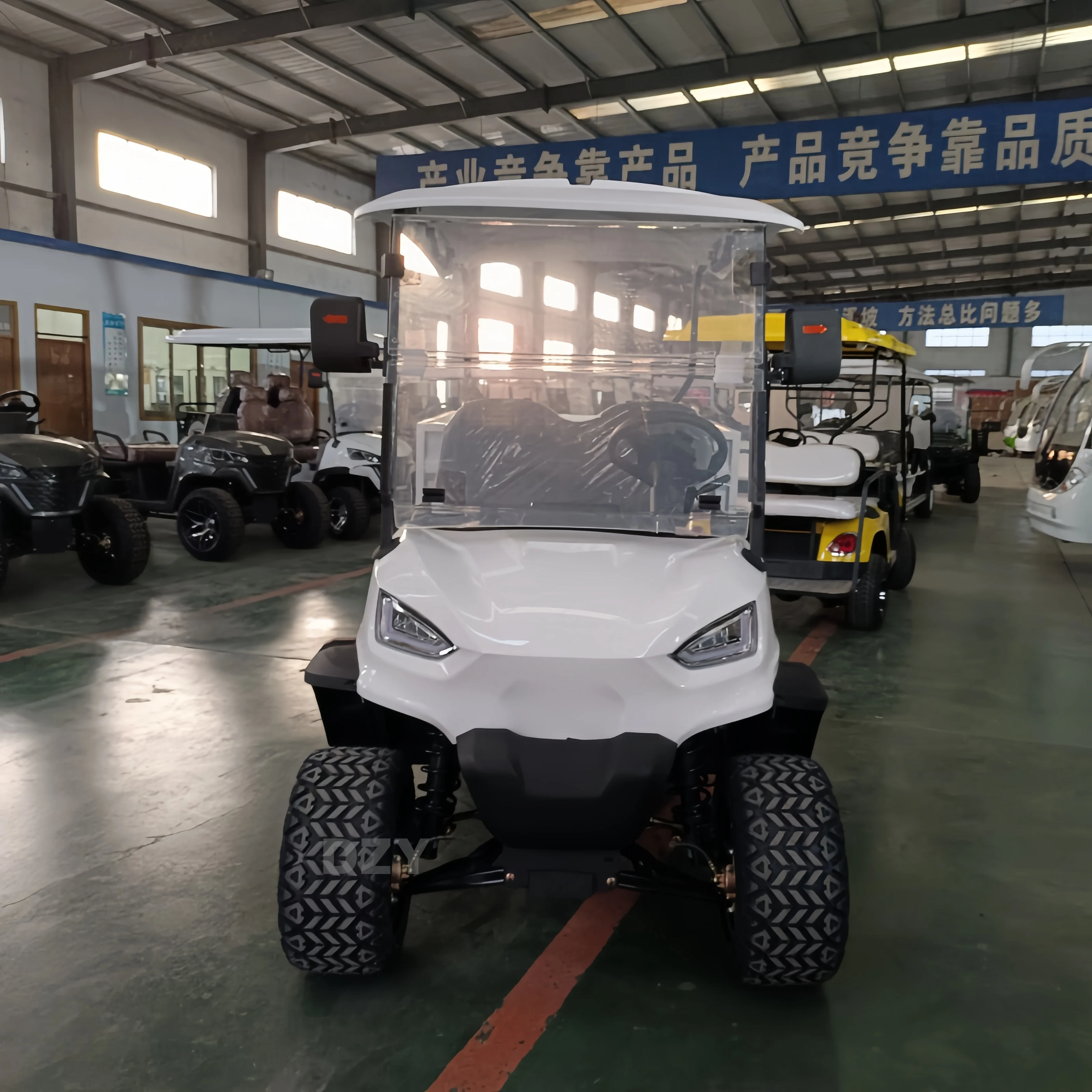 2025 Заводская поставка Мини-электрическая внедорожная тележка для гольфа Высокое качество Клубный автомобиль 2 сиденья 5 кВт Двигатель Сертификат EEC 48 В-72 В Оптовая продажа