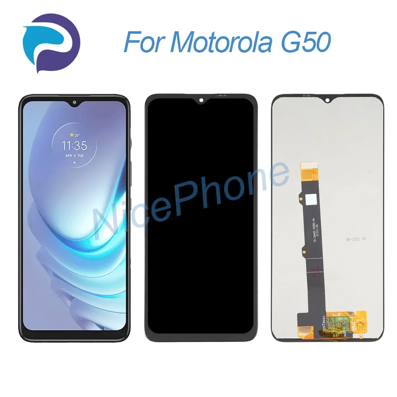 for Motorola G50 LCD Display Touch Screen Digitizer Assembly Replacement XT2137-1, XT2137-2 Moto G50 Screen Display LCD