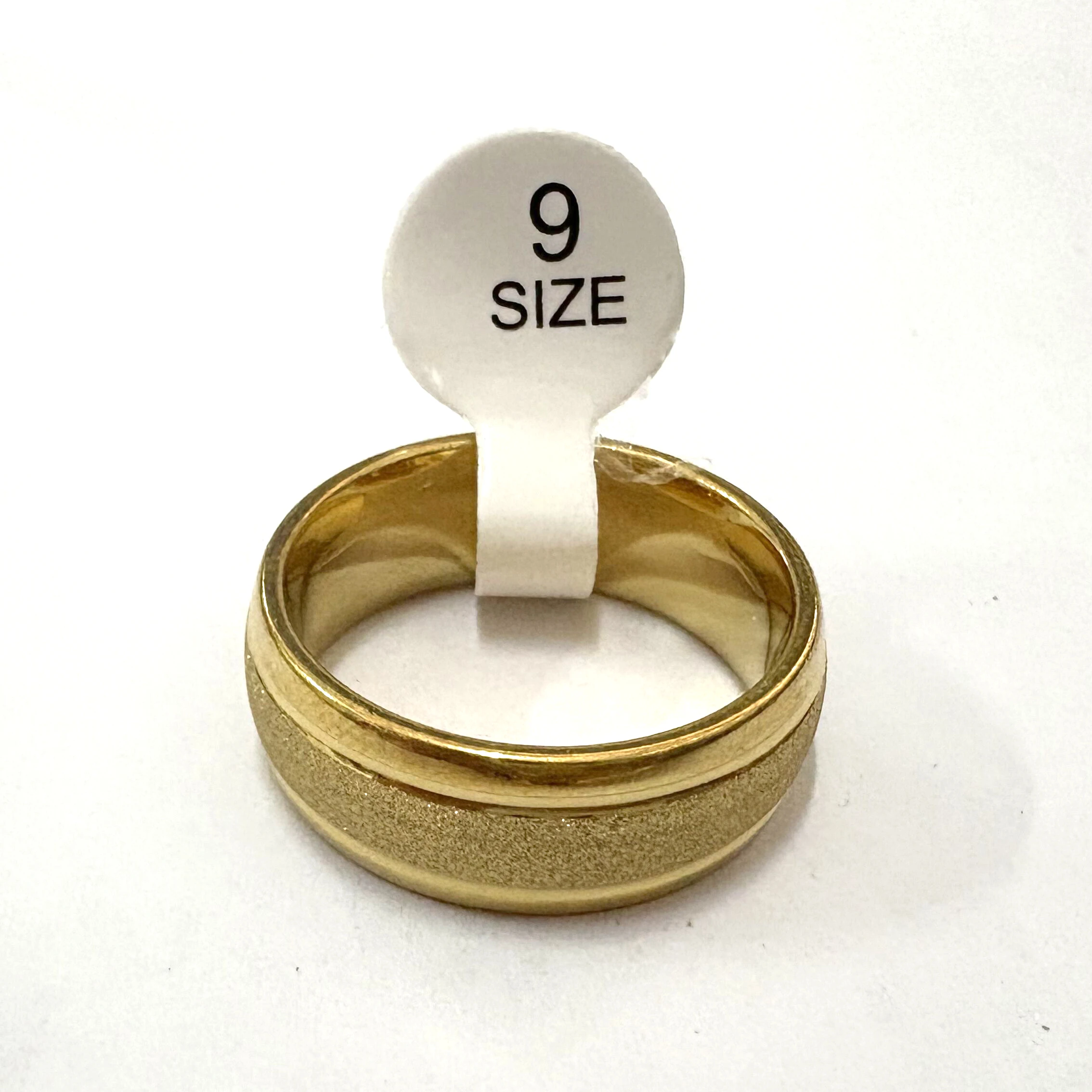 European‑American Minimalist Gold‑Tone Rings Suitable As Couple Bands Wedding Banquet Gifts Fine Jewelry