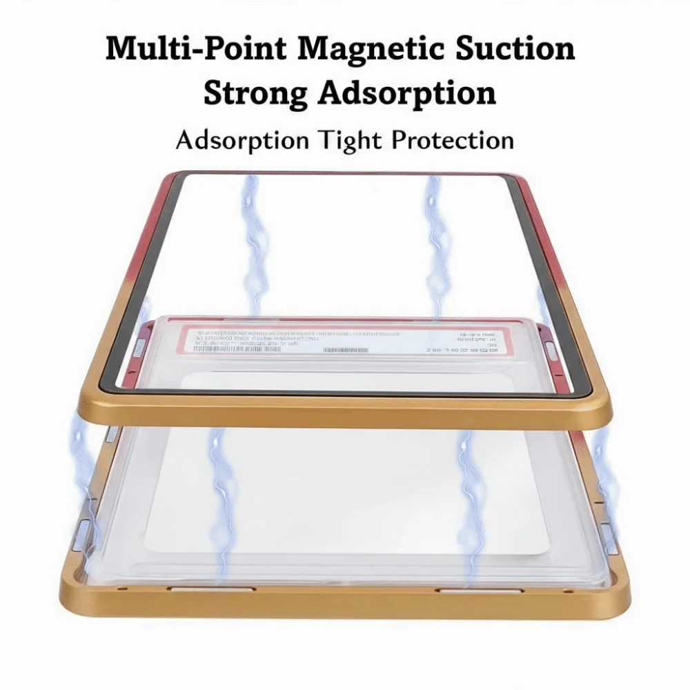 Gradient Color Trading Card Protect Box Double-sided Glass Aluminum Alloy 35PT /CGC Box UV Protection Transparent