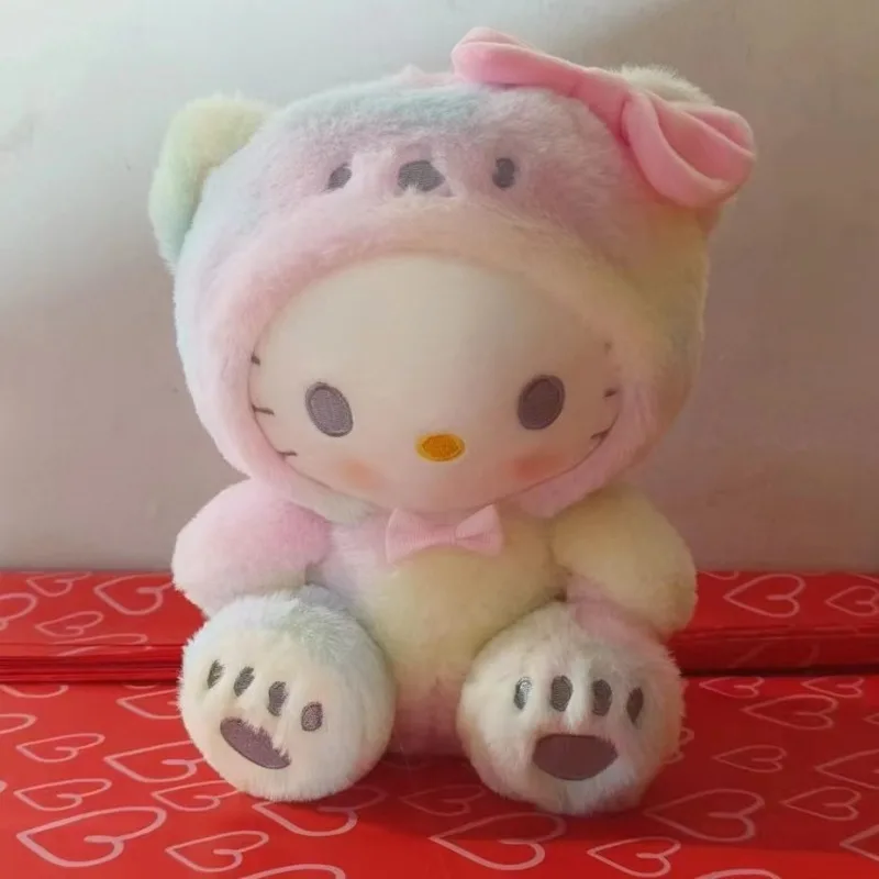 Новые оригинальные плюшевые игрушки Sanrio Hello Kitty Cinnamonroll Kuromi Pochacco, плюшевая кукла, милые игрушки, детские рождественские подарки