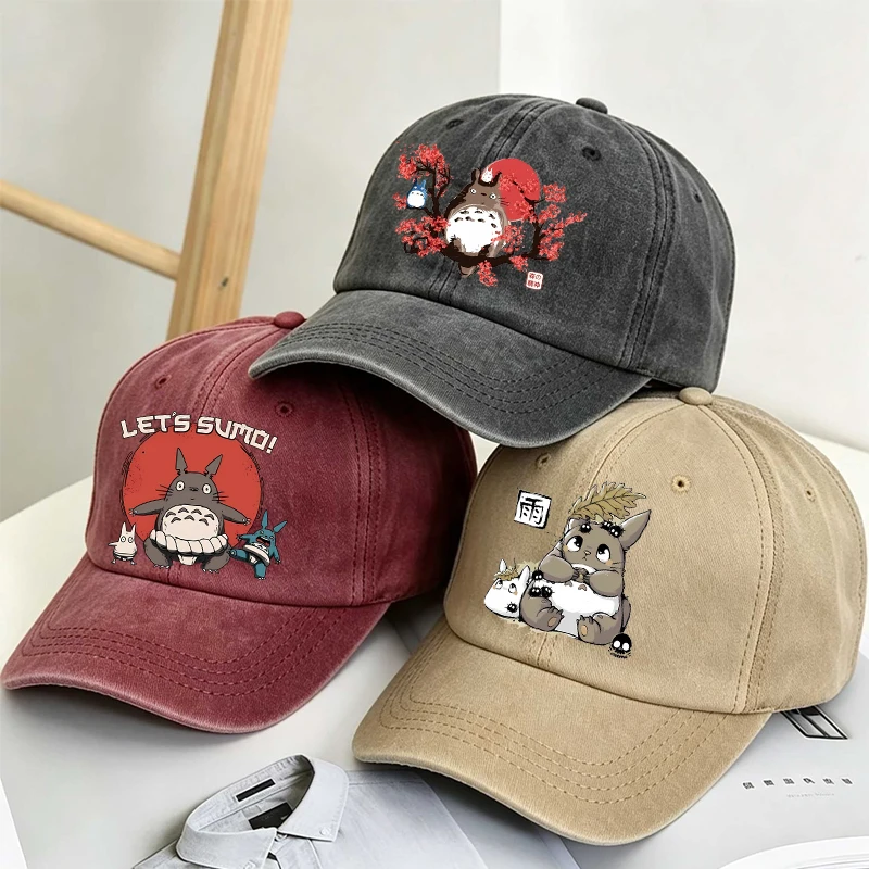 Casquette de baseball My Neighbor Totoro pour garçon et fille, casquettes de soleil pour hommes et femmes, chapeaux d'été en coton, accessoires de mode, cadeau 2026