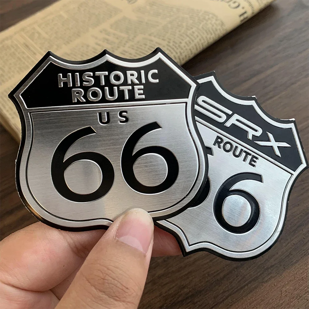 Motorcycle Stickers Route 66 Moto Helmet Windshield Tail Box Body Retro Decorative Accessories Decal for Voge Kawasaki Yamaha
