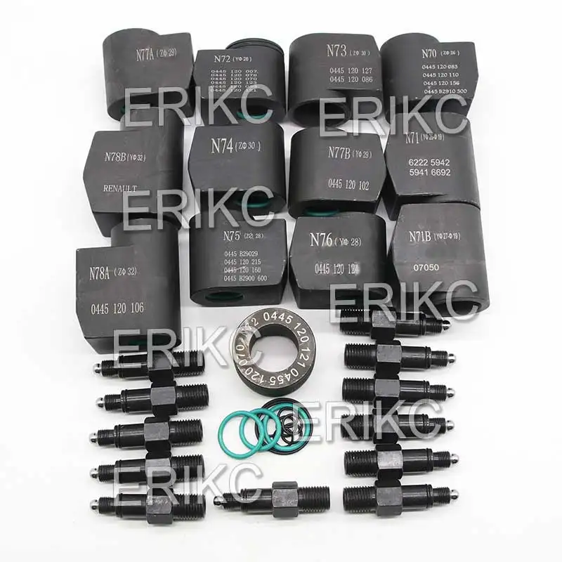 Injector Holder ERIKC Diesel Injector Dismantling Tools and Fuel Injection Repair Equipments To Hold Injectors-- Total 12 Pieces