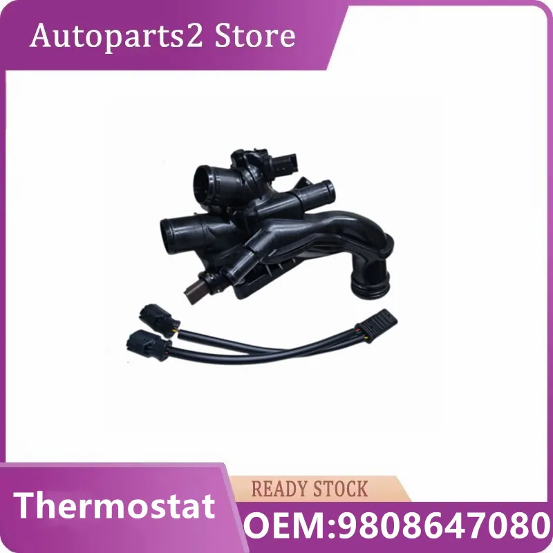 9808647080 Cooling System Pump Coolant Thermostat Hose For Peugeot 207 308 1.6T Citroen C4 L C4(B7) DS3/4/5/6 Heating Thermostat