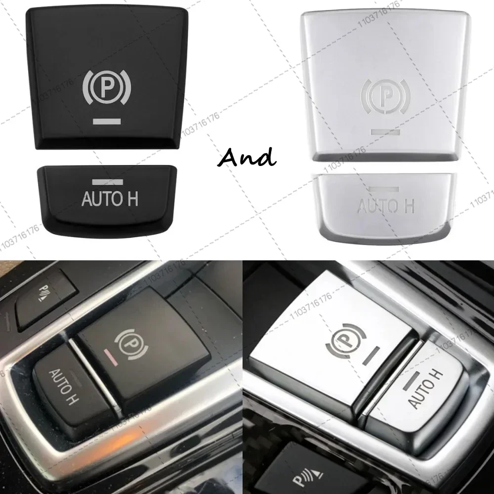 For BMW 5 6 7 X3 X4 X5 X6 Series F10 F12 F01 F15 F16 F25 F26 Car Handbrake Parking Brake P AUTO H Button Switch Cover Sticker